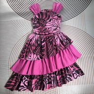 Forwarding A Pink And Black Dress 37-31-F Length Left 42.5 Right 48