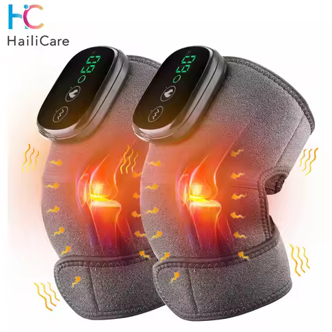 Electric Heating Knee Massager Joint Knee Leg Pad Vibration Knee Leg Massage Cordness Massager Warp