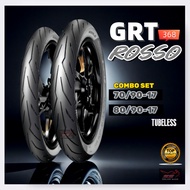 GRT 368 TAYAR MOTOSIKAL TYRE BUNGA ROSSO TUBELESS COMBO SET 70/90-17 80/90-17