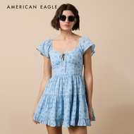 American Eagle Flutter Sleeve Mini Dress ชุดเดรส ผู้หญิง มินิ (EWDR 039-7536-401)