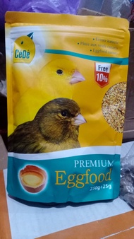 CEDE PREMIUM EGGFOOD KENARI VERSELE LAGA 200g+25g EXTRA FOODING KENARI PAKAN IMPORT BERKUALITAS UNTUK BURUNG KENARI SANGER BLACTROOR