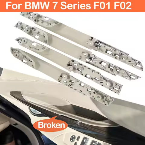 Front Rear Left Right Interior Door Handle Panel Assembly Replacement For BMW 7 Series F01 F02 730i 