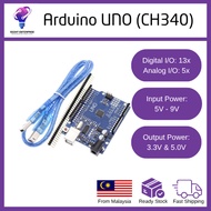 Arduino UNO R3 SMD Compatible Development Board with ATmega328P AU Chip CH340 USB Free USB Cable for