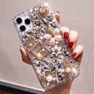 OPPO Reno16 F 5G / Reno16 Pro Phone Case Fashion Bling Rhinestone Diamond Perfume Bottle Handmade Co