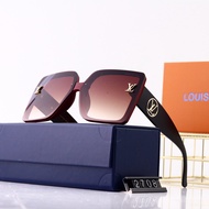 Cermin Mata Lelaki LV Louis Vuitton Fesyen Cermin Mata Hitam Retro Bingkai Besar Persegi