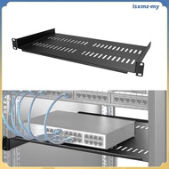 [LsxmzMY] 1U Rack 44 Lbs/20 Kg Steel 1U Server Rack Shelf for Device Computer Desktop