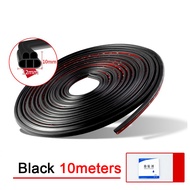 【L】10 meter karet Peredam Pintu Mobil Car Door Sealing Strip Adhesive Car Universal Sound Insulation