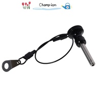 CHAMPIONO Ball Locking Pins, Stainless Steel Diameter 6mm with Button Handle, Easy to Carry with 21c