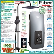 Rubine DC Pump Water Heater RWH-CE521D-MRIG/MRSB/MRCG DC Silent Booster Pump Matte Black Rain Shower
