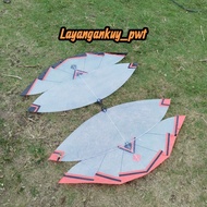 Viral full fiber 100 cm papiran kite ready to fly kite layang layang
