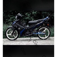 Hld cover set matt black lc135 v2-3-4-5-6-7 custom black blue