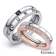 GIUMKA-Couple Ring-Love Courage-MR04096-Stainless Steel Tail Ring-Birthday Gift Recommendation-Singl