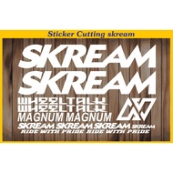 Sticker cutting fixie sticker fixie skream wheeltalk Bike