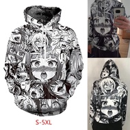 [Ready Stock] Ahegao 3D Printed Hoodie Unisex Sweatshirt