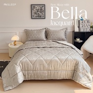 [ส่งฟรี] FN CUSHY ชุดผ้าปูที่นอนพร้อมผ้านวมกันไรฝุ่น ทอ 1000 เส้นด้าย รุ่น Bella สัมผัสนุ่ม ลดการเกิ