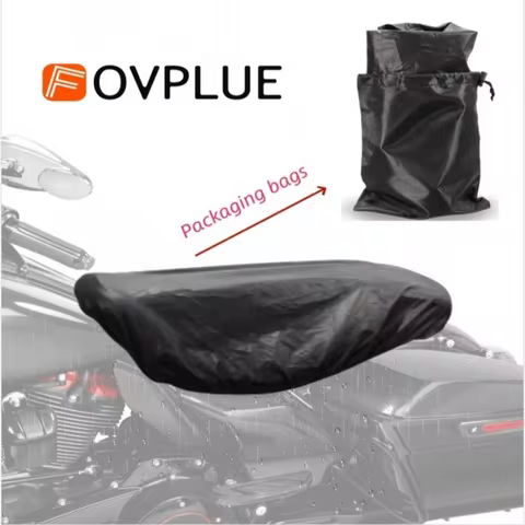 Motorcycle Elastic Seat Cushion Waterproof Rain Cover Protect for Harley Touring Street Electra Glid