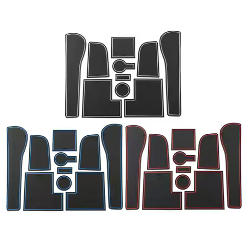 Door Groove Mats for Volkswagen VW Golf 7 7.5 MK7 MK7.5 2013 - 2020 Car Doors Gate Slot Pad Cup Mat 