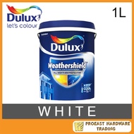 ICI DULUX 1L (15004/White) Weathershield Exterior Wall Paint / Repack - 1L