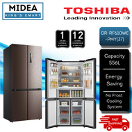 [Delivery by Seller] Toshiba 556L 4 Door Dual Inverter Refrigerator GR-RF610WE-PMY / Multi Door Frid