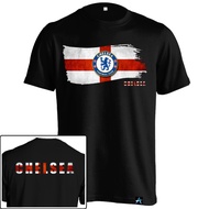 Kaos Chelsea The Blues CHE-17 Baju Fans Logo Bendera Inggris Size Dewasa
