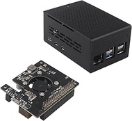 ZDE ZP580 PoE+ HAT Power Over Ethernet HAT Adapter Board with Aluminum Case ZC501 for Raspberry Pi 5