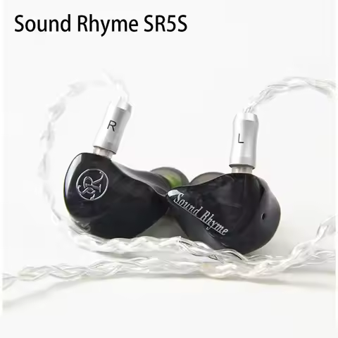 Sound Rhyme SR5S HiFi Earphones 4BA+1 Dynamic Driver Hybrid Upgrade Earbuds IEMs Wired In-ear Earpho