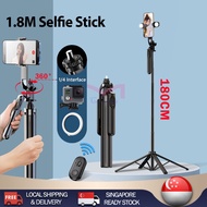（local stock）Gimbal Tripod 1.8m Bluetooth Selfie Stick H181 Remote Tripod Hp Gimbal Stabilizer