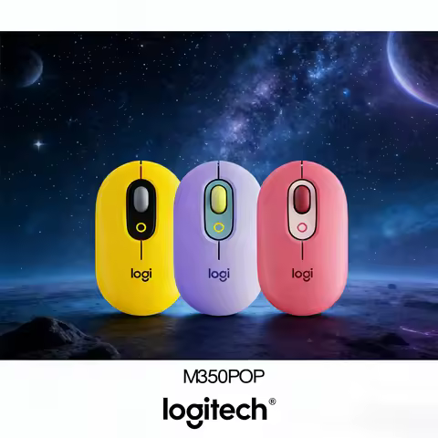 Logitech M350 MX Anywhere 3S/ M350Pop Wireless Pebble Mouse, Silent Click Scroll, Dual Mode Connecti
