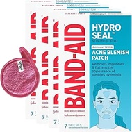 moofin Band-Aid Tough Strips, &amp; Hydro Seal Acne Patches for Effective Pimple &amp; Blemish Healing, Skin Flex Technology for Flexible Protection Makeup Cleansing Cloth (Pack of 4)