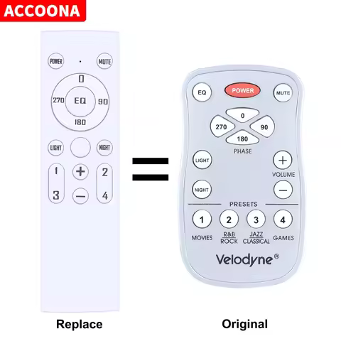Remote control for Velodyne SPL-800R SPL-800I SPL-800II DLS-3500R DLS-3750R DLS-4000R DSP-Controlled