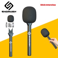 Shorush Interview Stick Handle Wawancara GO Handheld Adapter untuk Shorush Wireless Microphone N1 N7