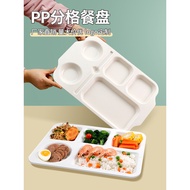 Dinner Plate Divider Adult s Fast Food Plate PP Plastic School Canteen Student 5 Six compartment Div
