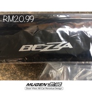 P 1 Set 4pcs Door Visor With Logo Perodua Bezza / Aruz / Myvi / Alza Air Press Mugen Small Big Ready