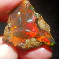 Opal Rough Stone Opal Rough Stone Fire Color Opal Opal Mineral Crystal Ore Teaching Specimen Colorfu