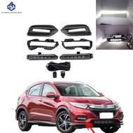1Pair LED Fog Light Headlight Fog Lamp Cover Grill Bezel Switch Foglights Assembly For Honda HR-V HR