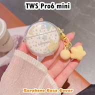 【Fast Shipment】For TWS Pro6 mini Case Casing Soft Silicone Earphone Case Fashion Cartoon