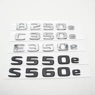 RearTrunk Logo Emblem Badge Script For Mercedes Benz B250e C350e E350e S550e S560e glc350e gle500e g