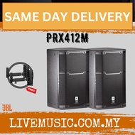 JBL PRX412M 1200W 12 inch Passive Speaker With Speaker Stand - Black - Each / Pair ( PRX-412M / PRX 