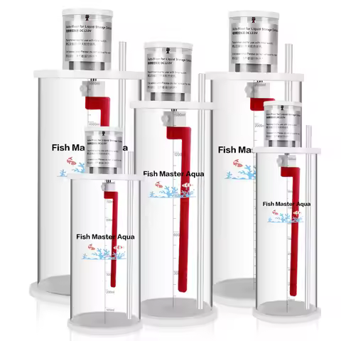 Seawater Coral Fish Tank Liquid Storage Tank, DC12V Manual Mixing Tank CA MG KH Blender Change water