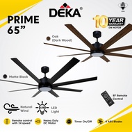 DEKA + PRIME 65 LED 24 Speed 8 Blades DC Motor Designer Ceiling Fan With Remote Control
