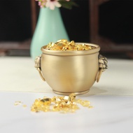 Lion Cylinder Forbidden City Cylinder Pure Brass Rice Cylinder Cornucopia Office Home Decoration Orn