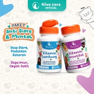 Olive Care Paket Vitamin Kucing DIARE MUNTAH & KEKEBALAN TUBUH Demam akibat Diare & Mencret Akut