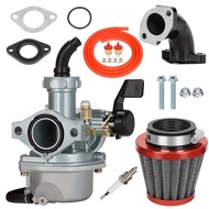 PZ22 22mm Carburetor Kit with 38mm Air Filter Intake Spark Plug Fits for Honda Coolster SSR 70/110/1