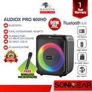 SonicGear Audiox PRO 600HD Portable Bluetooth Speaker with Phone Docking | Free Wireless Mic