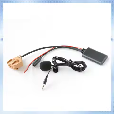 AM-Car Bluetooth 5.0 Aux Cable Microphone Handsfree Mobile Phone Free Calling AV/AV2 Adapter For Q7 