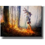 Trust in Me by Mario Sanchez Nevado Canvas Wall Art 40 x 0 Orange
