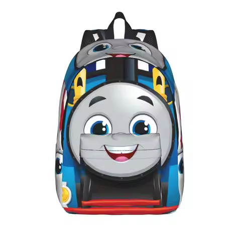 T-thomas And Friends Backpack Daily Backpacks Student Kawaii School Bags Custom Print Rucksack