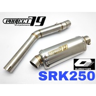 Exhaust SRK250 Slip On Piping Stainless Steel Project79 Muffler Project 79 QPM10SV Ekzos QJ Motor SR