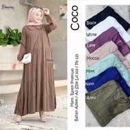 Coco Midi Dress/Gamis/Baju Muslim/Baju Wanita