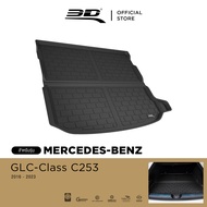3D Mats ถาดท้ายรถยนต์ Mercedes-Benz GLC-Class (C253) 2016 - 2023 (Coupe) พรมกันลื่น พรมกันนํ้า พรมรถ